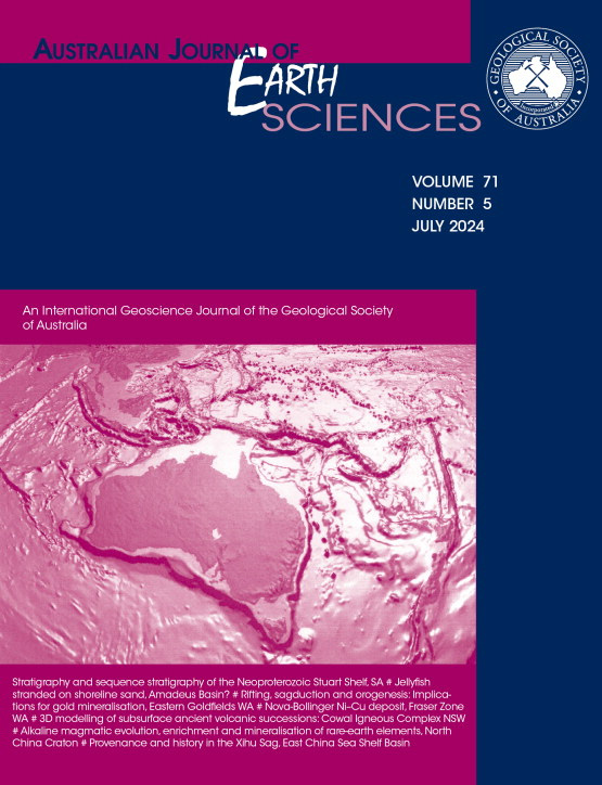 cover aus journal earth sciences